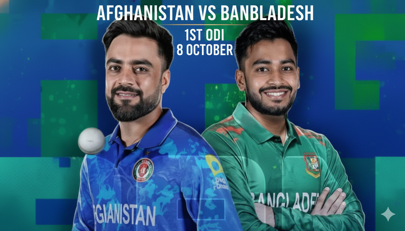 Afghanistan vs Bangladesh 1st ODI 2025 | 8 October| Betting Tips & Predictions 2025
